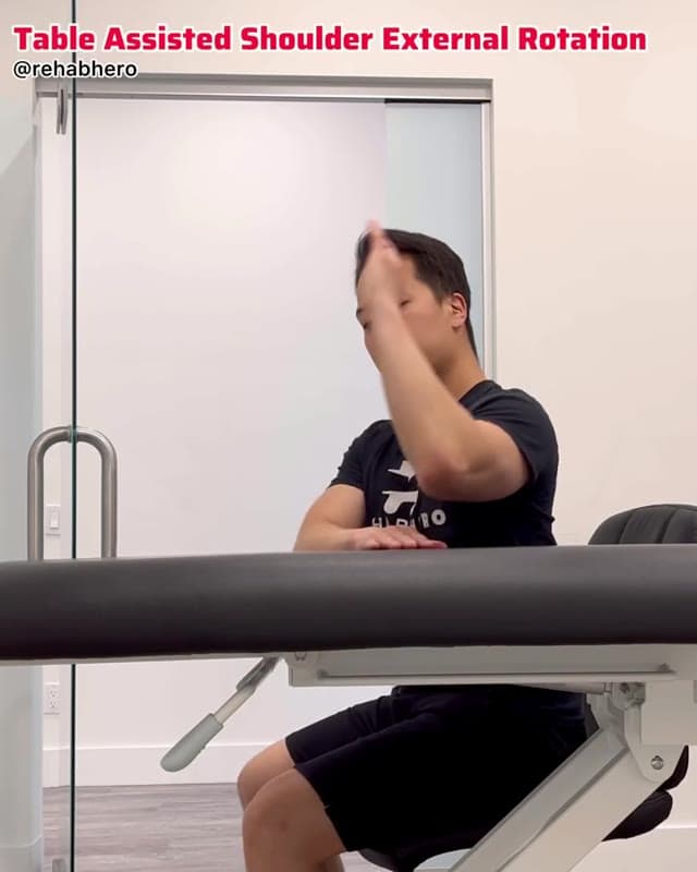 Table Assisted Shoulder External Rotation
