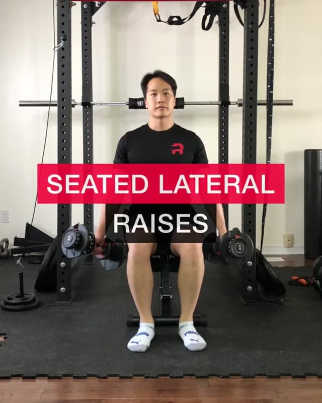 坐姿侧平举