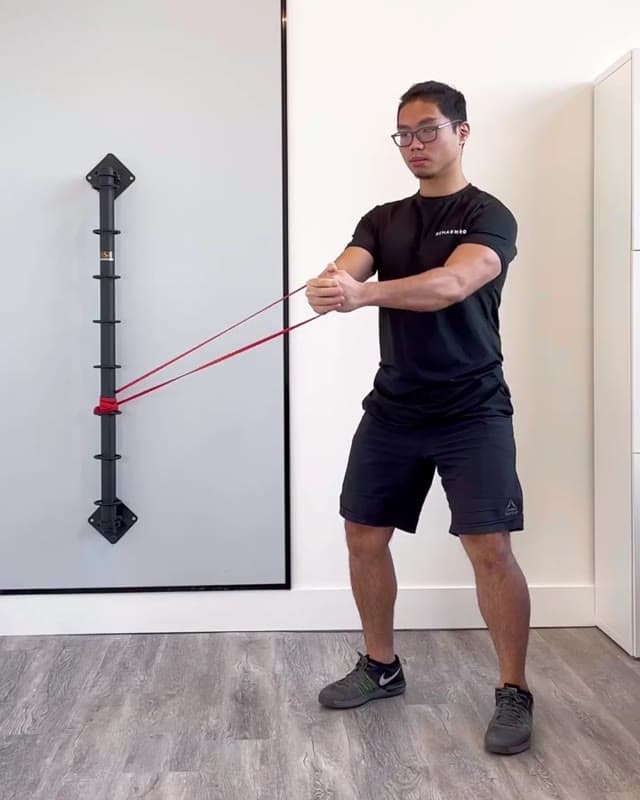 Pallof Press Woodchop - core strengthening exercise