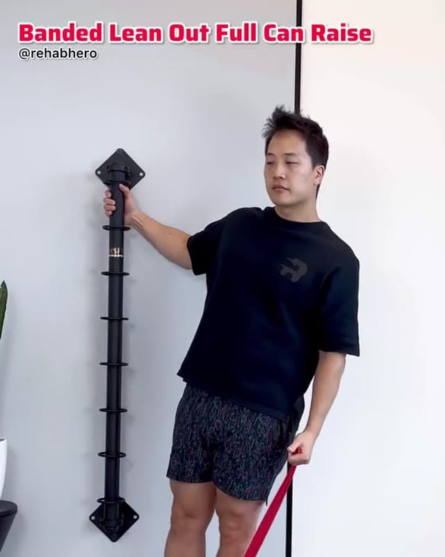 弹力带侧倾全罐上举