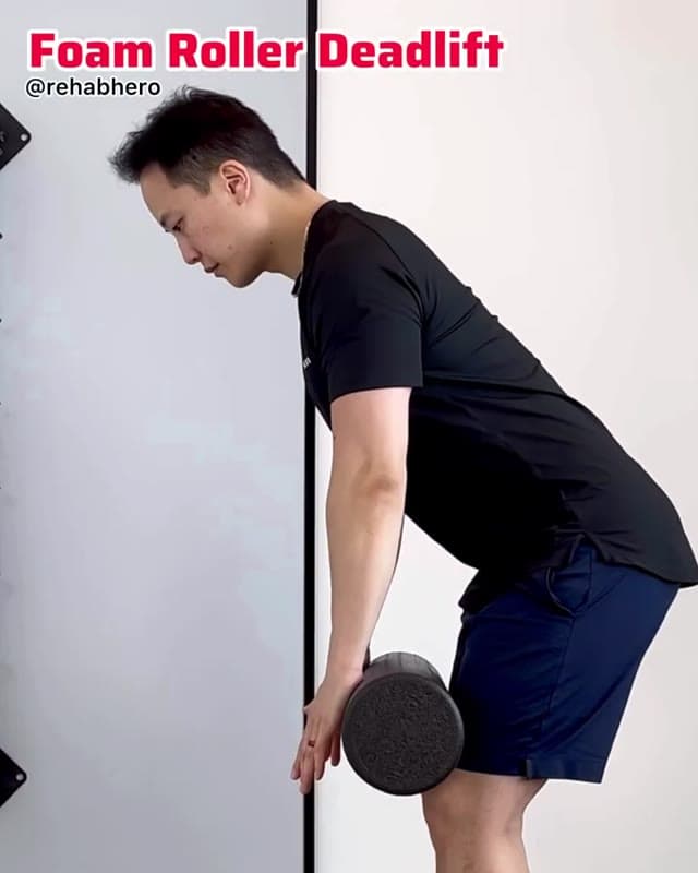 Foam Roller Deadlift