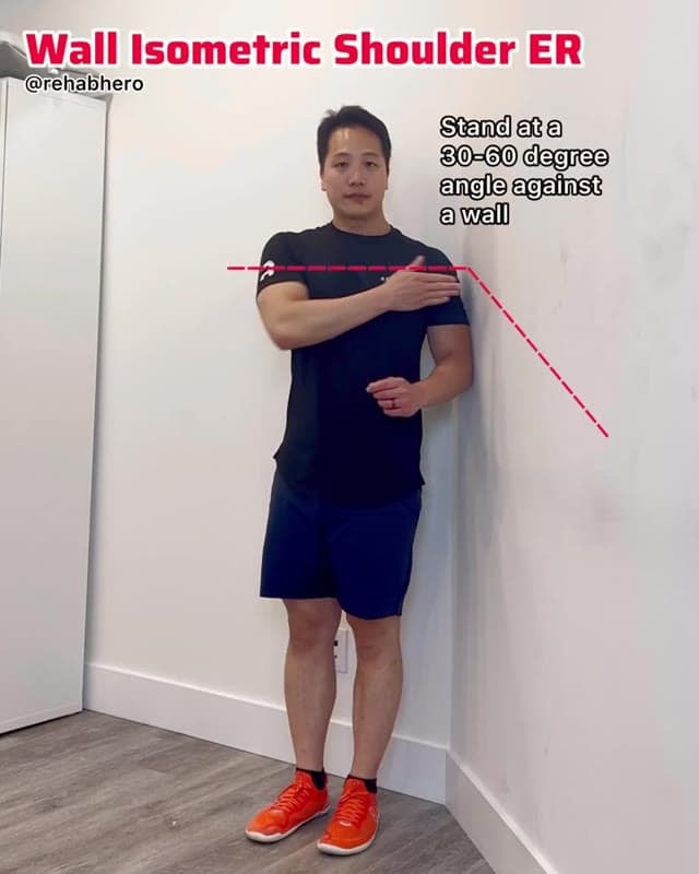 Wall Isometric Shoulder External Rotation