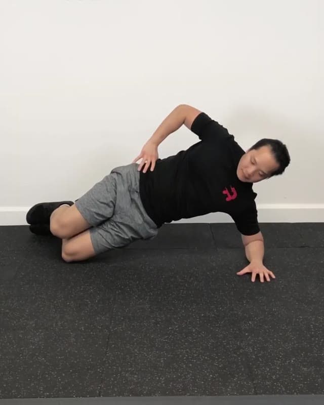 Half Side Plank - how to strengthen the obliques