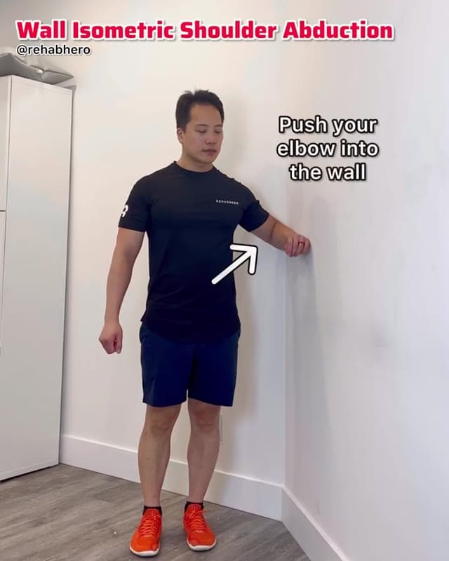 Wall Isometric Shoulder Abduction