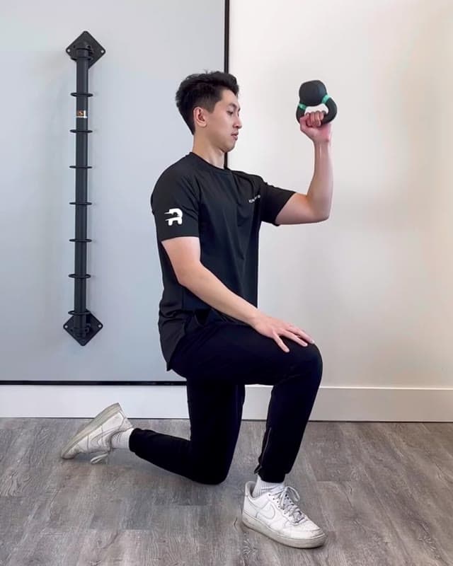 Half Knee Kettlebell Carry