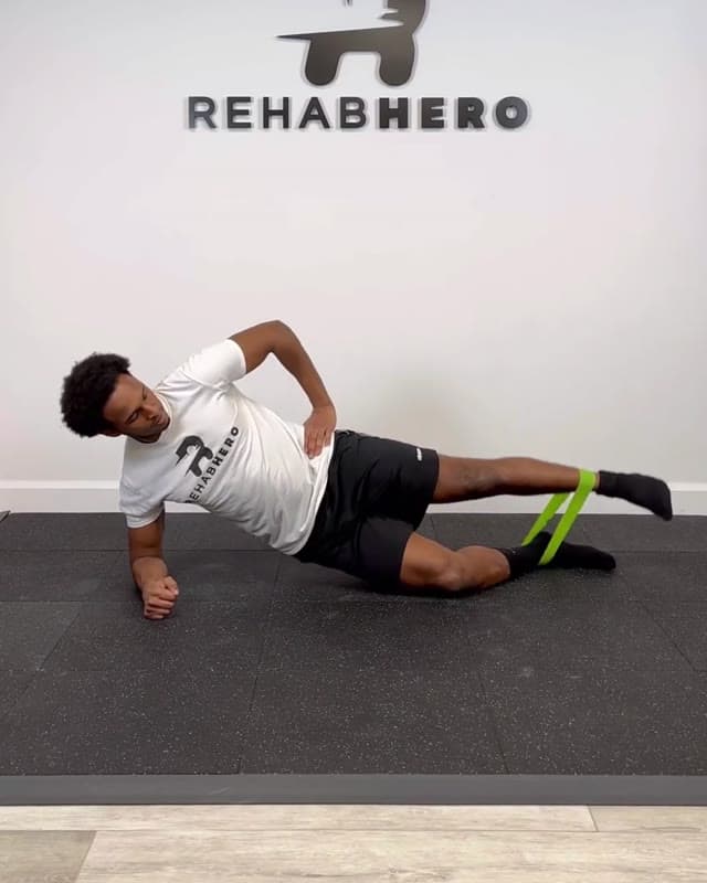 Banded Half Side Plank Side Kick