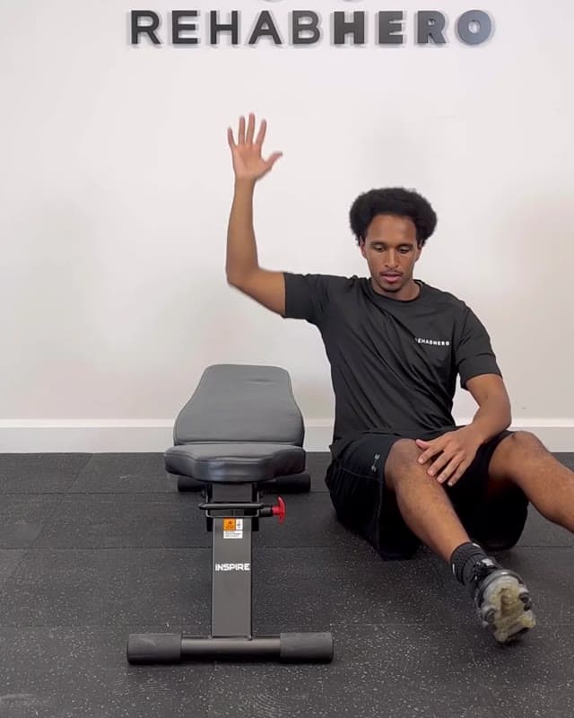 Isometric Lat Pulldown - exercise to engage the Latissimus Dorsi muscle