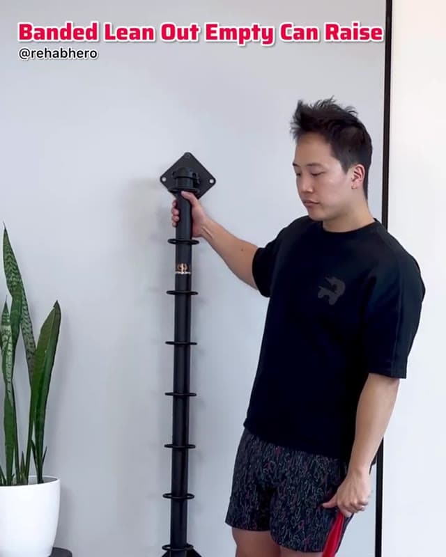 弹力带侧倾空罐上举