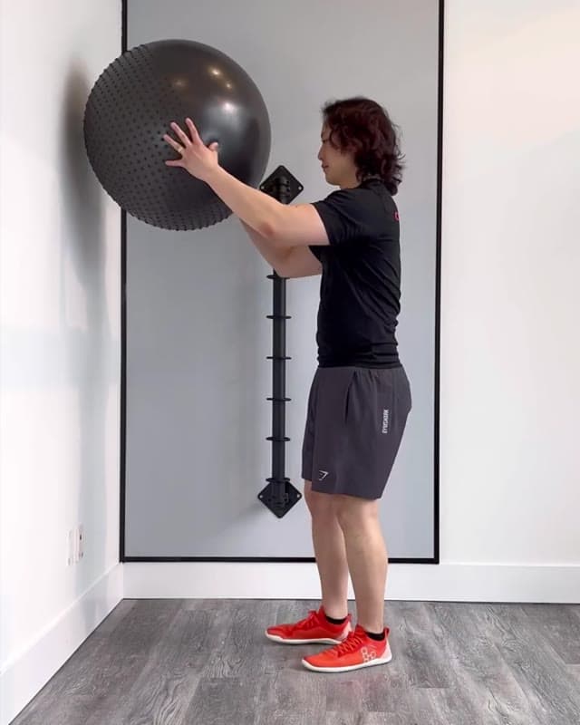 Swiss Ball Neck Rotation