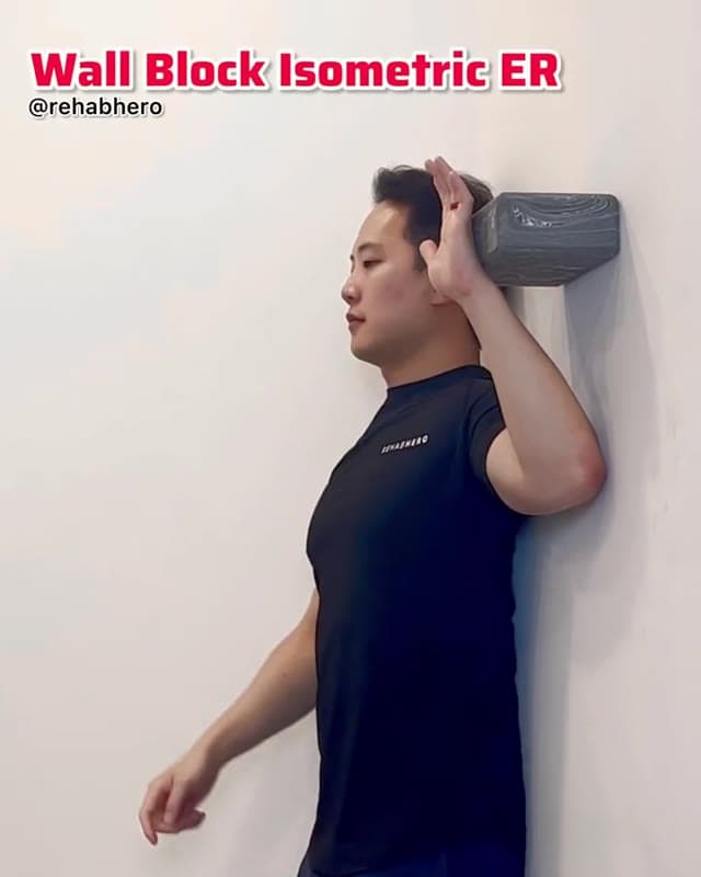 Wall Block Isometric External Rotation
