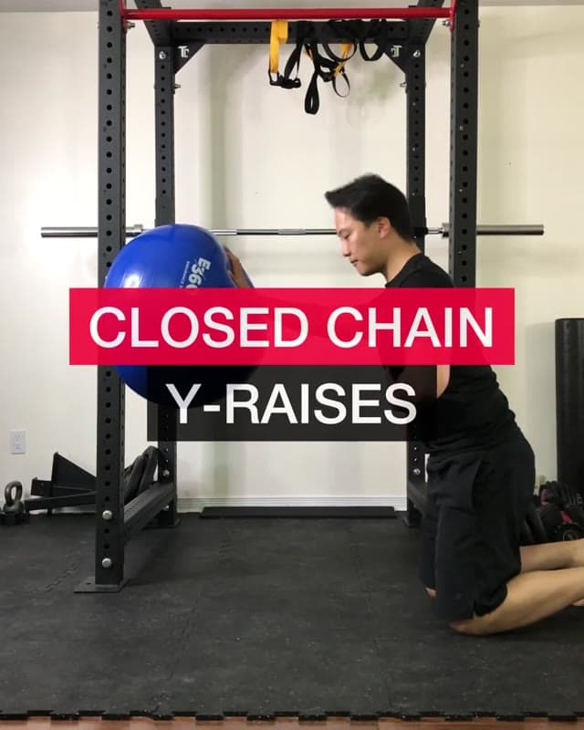 Closed Chain Y-Raises - Shoulder Rehab