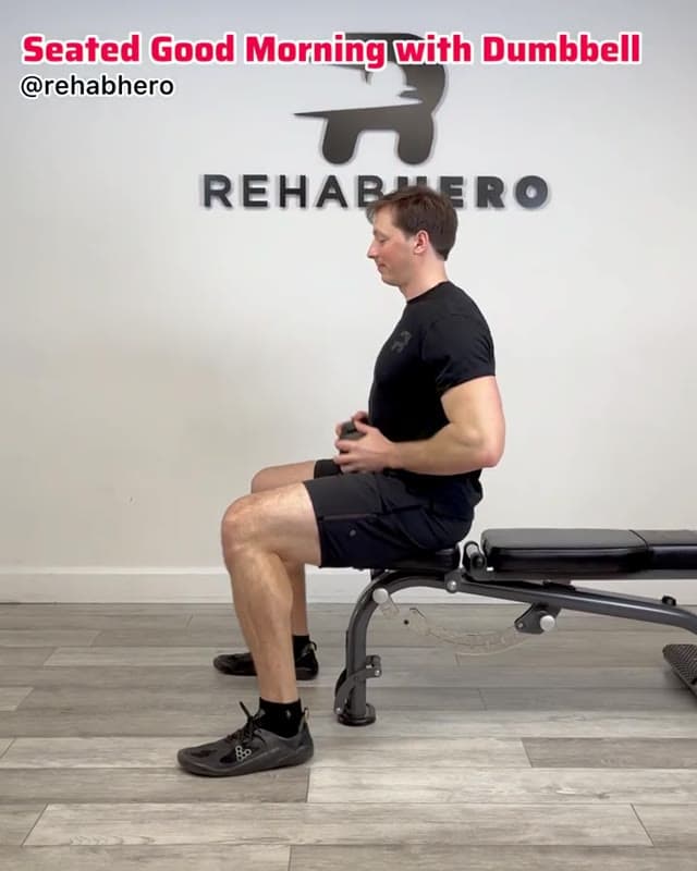 Seated Good Morning with Dumbbell