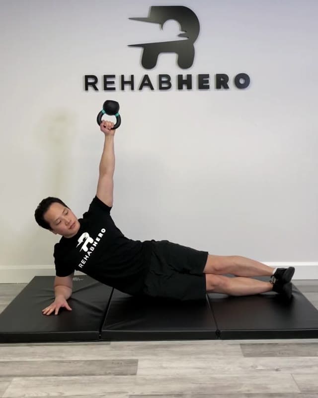 Kettlebell Side Plank - Shoulder Stability and Oblique Strengthening Exercise