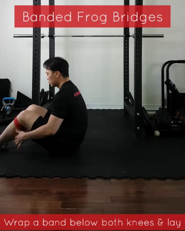 弹力带青蛙桥－臀大肌与梨状肌强化