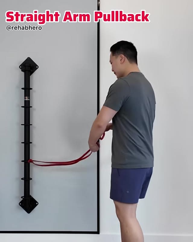 直臂后拉
