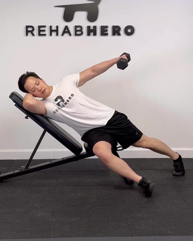 Incline Side Half Lateral Raise