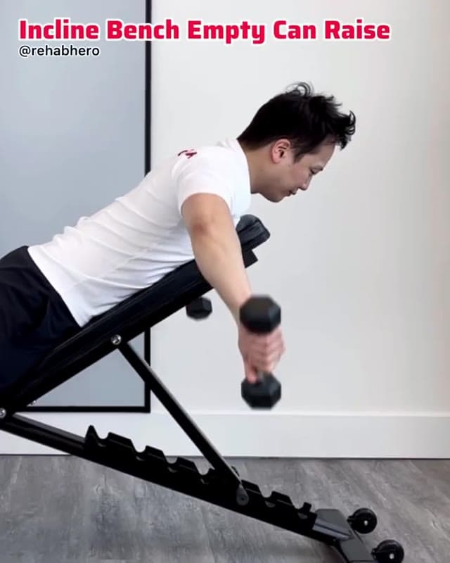 Incline Bench Empty Can Raise