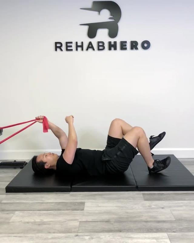 Cross Pull Single Leg Bridge - Glutes Strengthening Exercise and Squat Warm Up