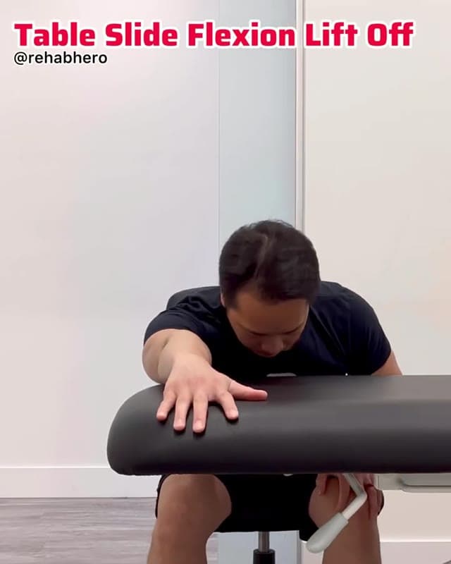 Table Slide Shoulder Flexion Lift Off