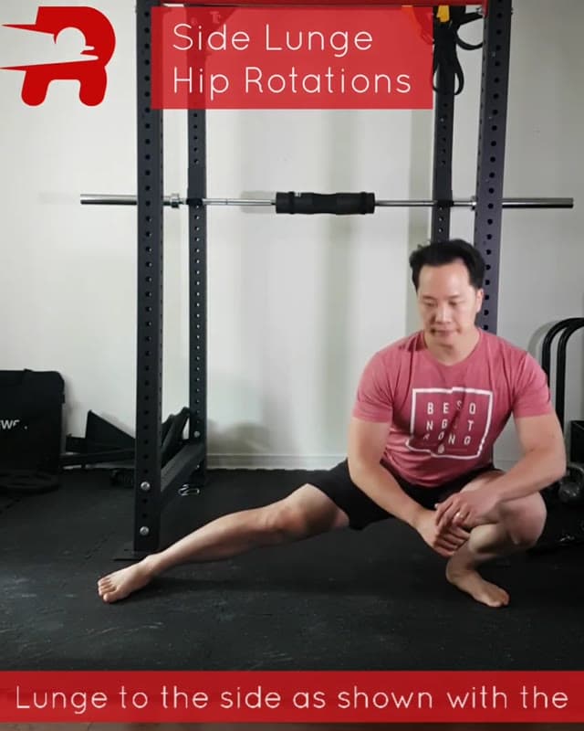 Side Lunge Hip Rotations