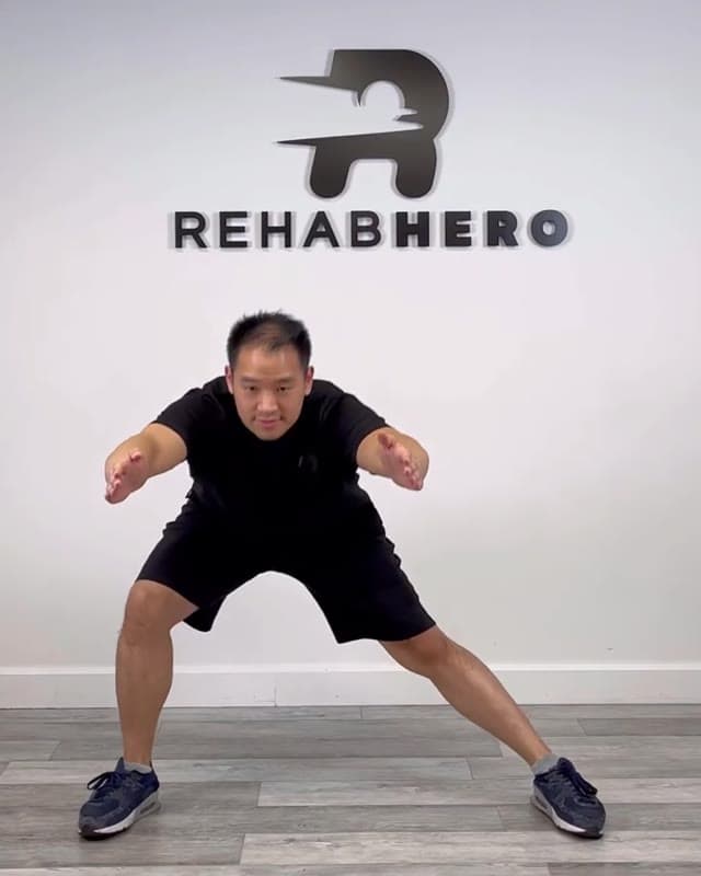 Lateral Split Squat - hip and knee strengthening exercise