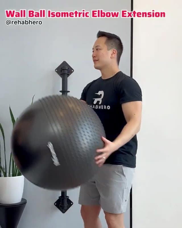 Wall Ball Isometric Elbow Extension