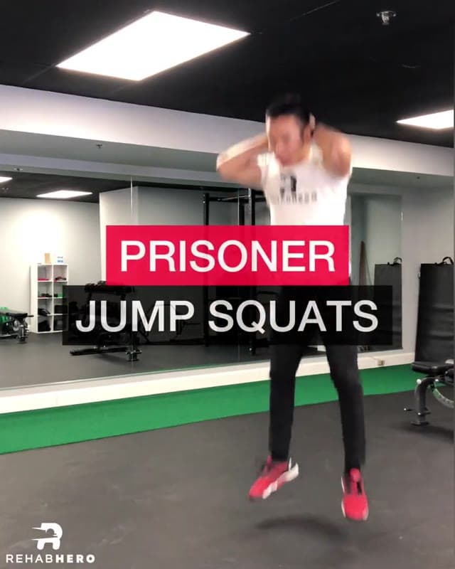 HIIT Exercise - Prisoner Jump Squats
