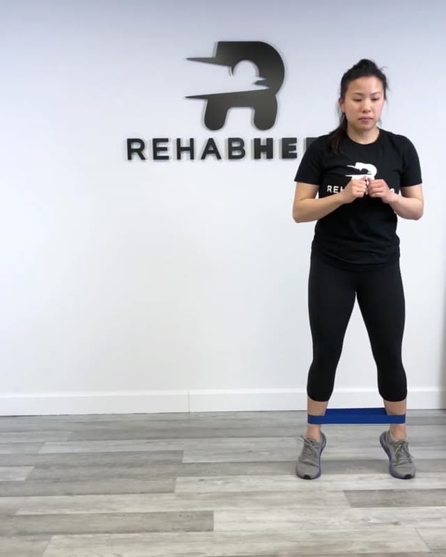 Banded Tip Toe Side Steps