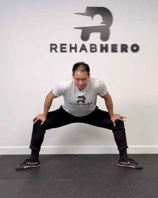 Squatting Groin Stretch
